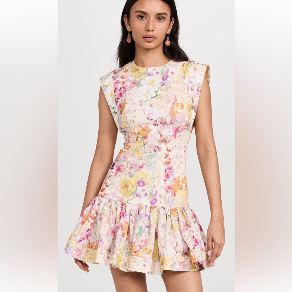 Zimmermann Harmony Flounce short dress